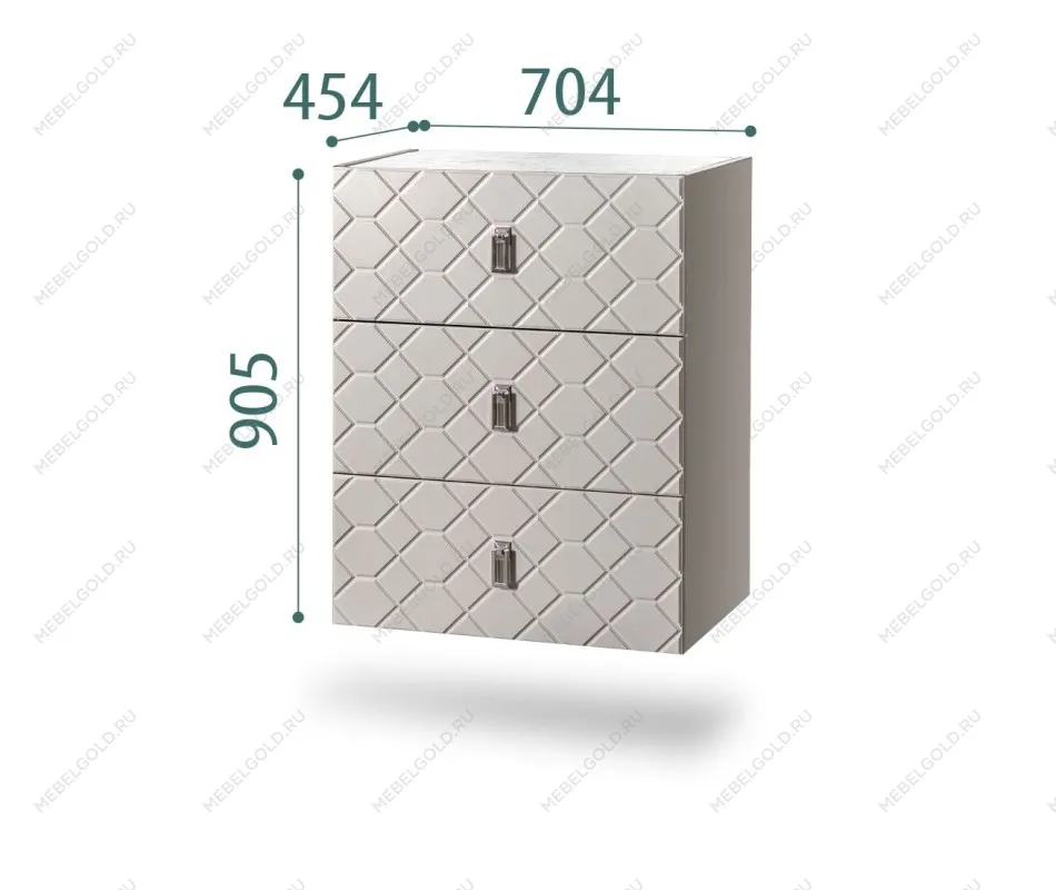 Комод Bogemia Fly Farfalle (Шелк) (Novabuk/Хром) БМКМ-1