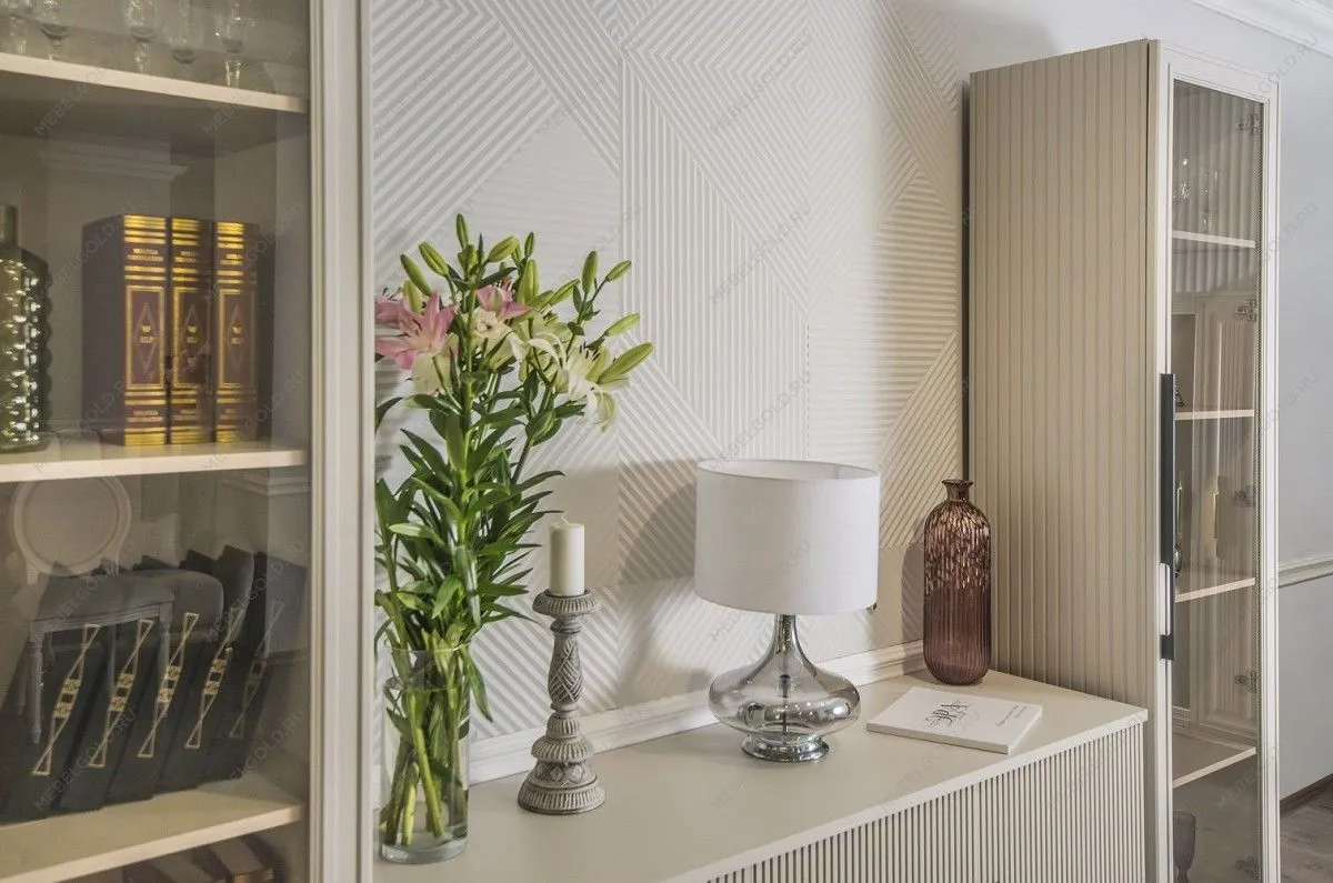 Гостиная Стелла 1+тв+2 светло серый камень | изображение 17