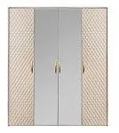 Шкаф Лара 4-дверный бежевый глянец | изображение 1