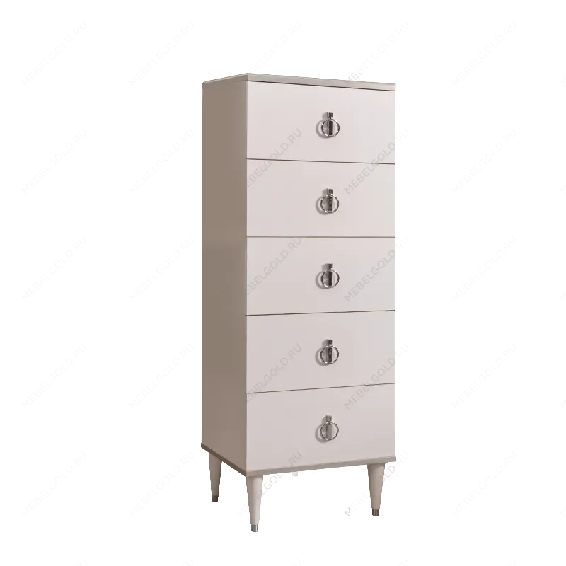 Комод узкий Римини (Слоновая кость/Серебро) РМКМ-2