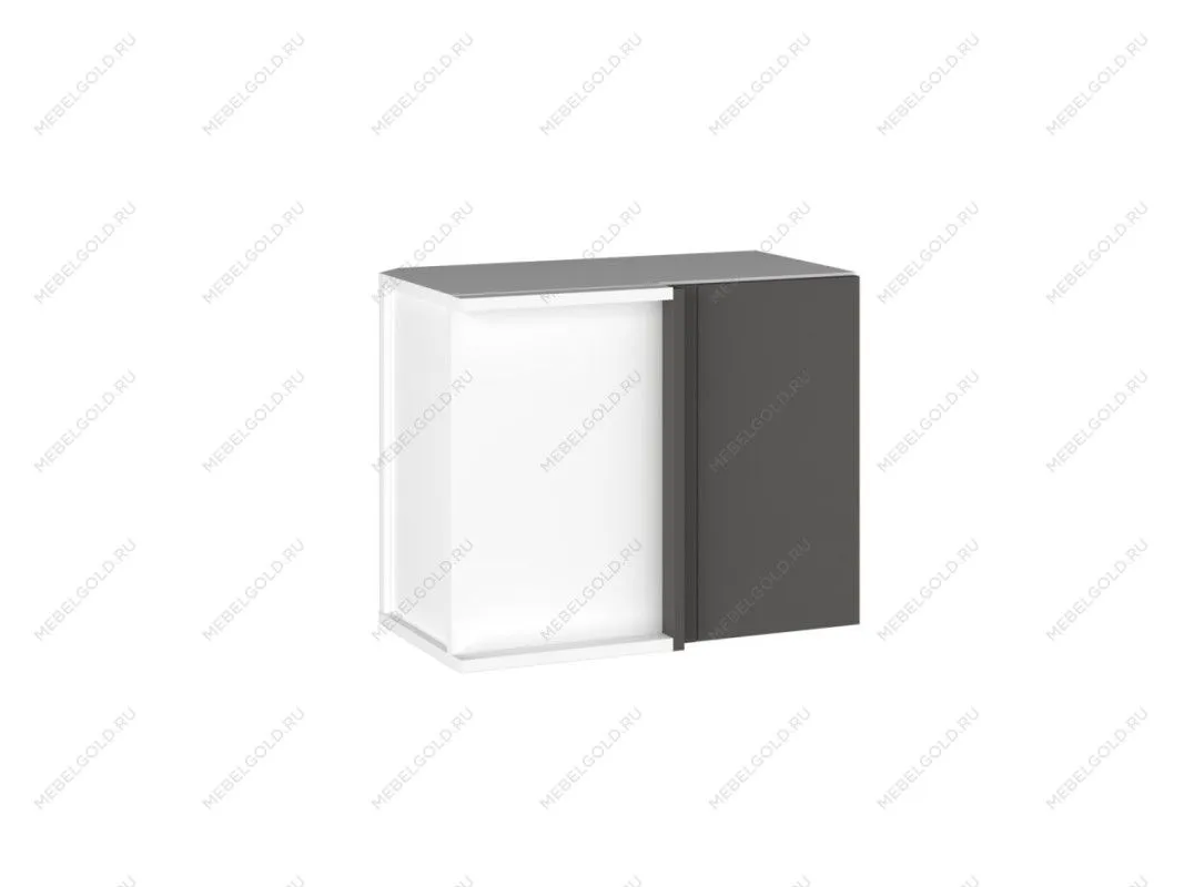 Шкаф АГУ-60 (480) правый, Виста (600*334*480) Экокожа Серый, 26713