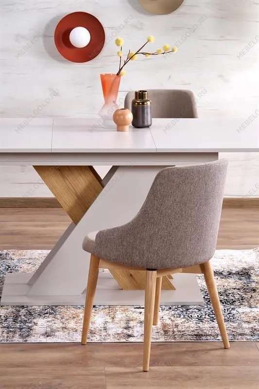 Стол обеденный Halmar XARELTO 130 (кашемир/дуб кремона) | изображение 8