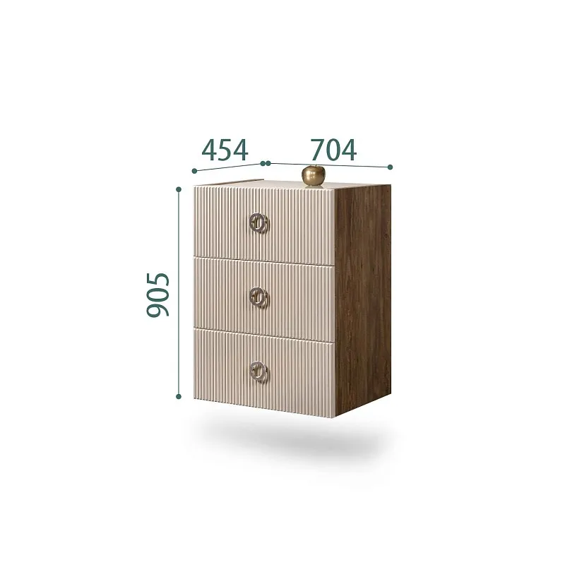 Комод Bogemia Woodline Fly Fi (Ваниль) (Lakobel/Хром) БМКМ-1