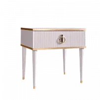 м. Римская - Тумба прикроватная (левая/правая) Римини СОЛО (белый золото) РМТП-1 (s)