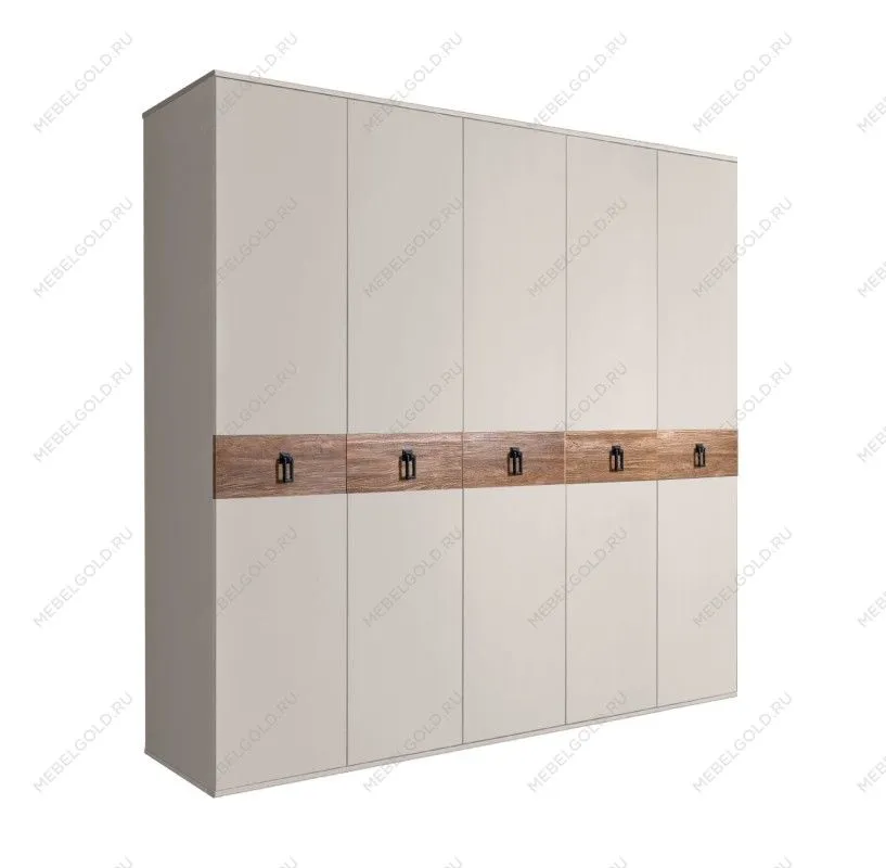 Шкаф 5-ти дв. Bogemia Wood Fa (Шелк/Черный) БМШ2/5(Wo)