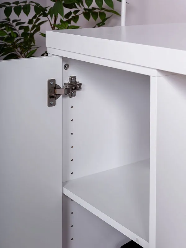 Стол письменный Ингар, с дверцей и 5 ящиками, 140x75x55, белый | изображение 7
