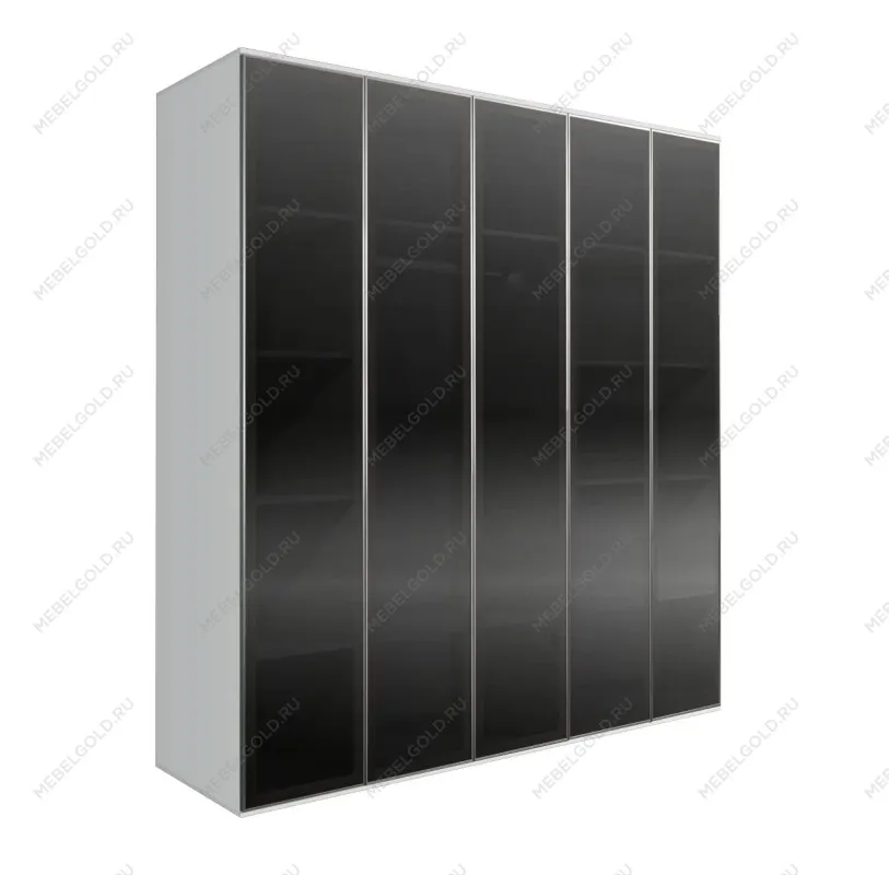 Шкаф 5-ти дв. Bogemia Air (Белый/Серебро) БМШ2/5(5)