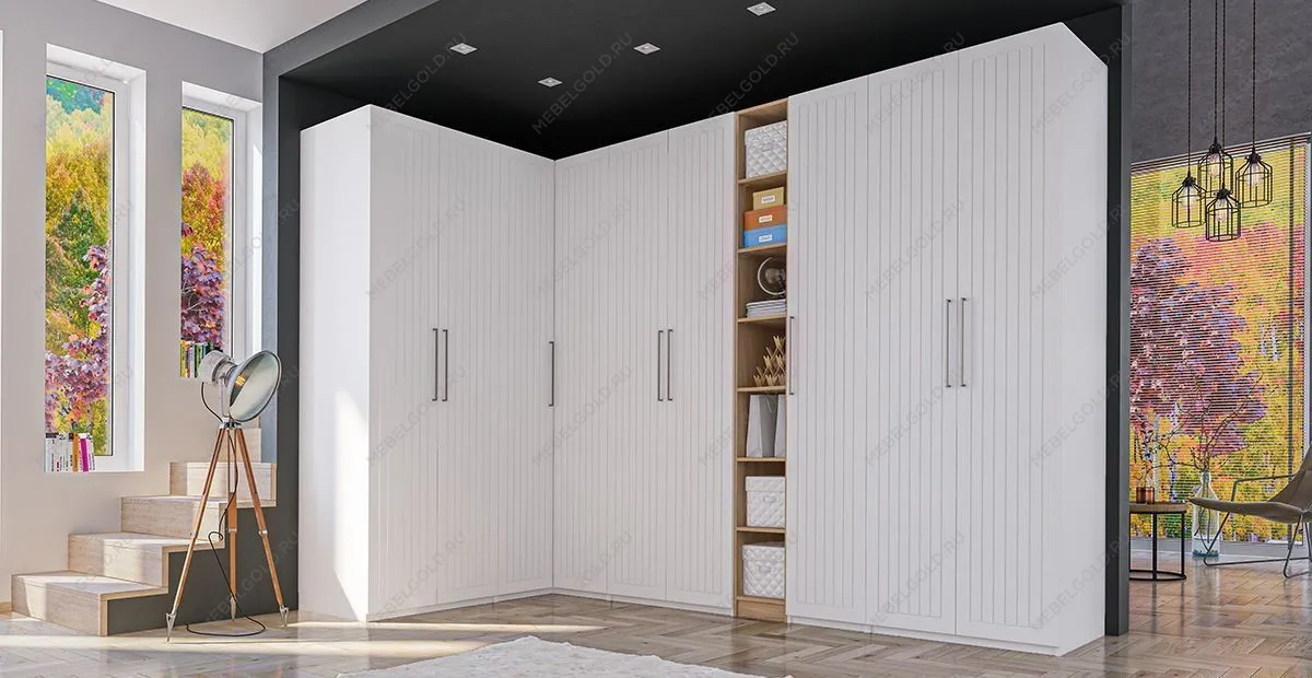 Шкаф Отис МН-039-09 П7 с фасадом МДФ (белый) | изображение 2