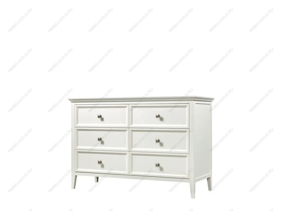 Комод большой 6 ящиков Manhattan (Молочный) | изображение 1