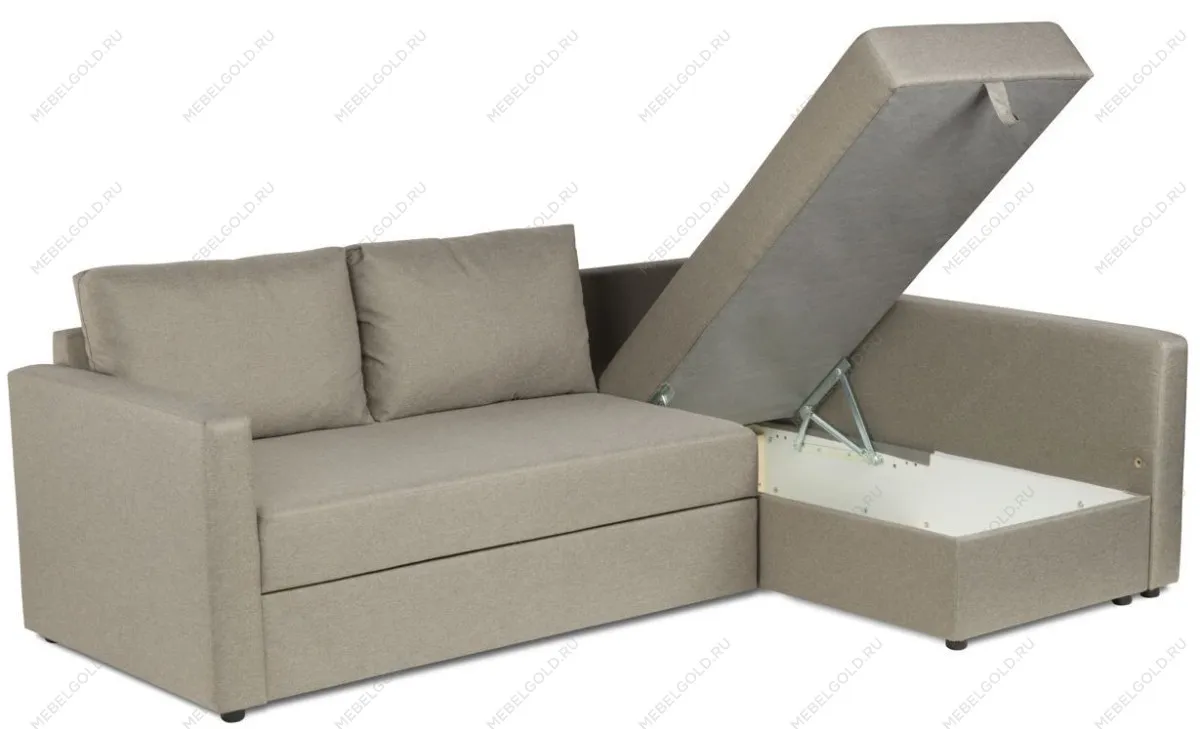 Диван-кровать ВАЛО, 230х91х72 см, серо-бежевый | изображение 4