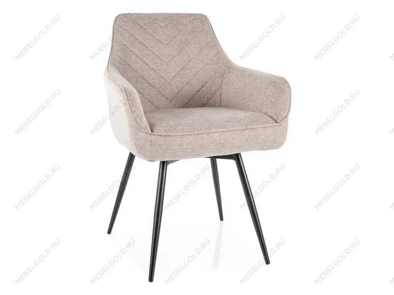 Стул кухонный Signal SERVIO Brego 31 поворотный (светло-бежевый/черный)