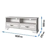 Тумба Тиффани RTV 2S2N вудлайн кремовый | изображение 2