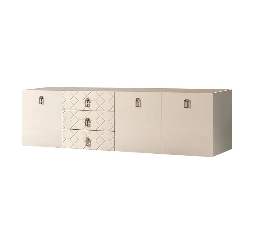 Комод 2.1м Bogemia Fly Farfalle (Слоновая кость) (Novabuk/Хром) БМКМ-5