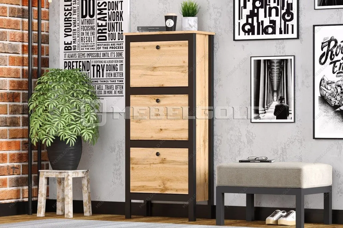 Тумба для обуви Лофт SFB3B/50 | изображение 2