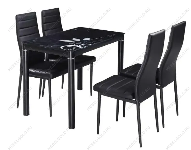 Стол обеденный Signal DAMAR (черный) 80 | изображение 1