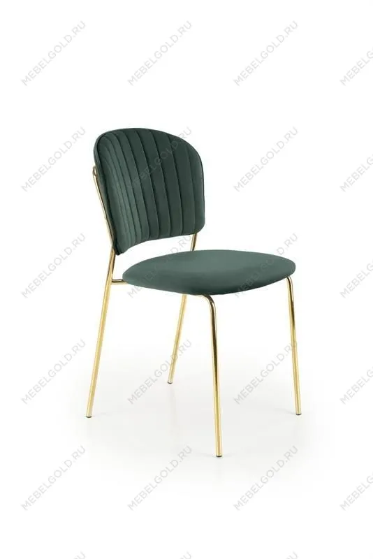 Стул кухонный Halmar K499 (темно-зеленый/золотой)