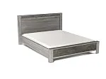 Кровать Люкс 1600 с подъемным механизмом, Денвер (1764*2213*1022) Риббек серый | изображение 1