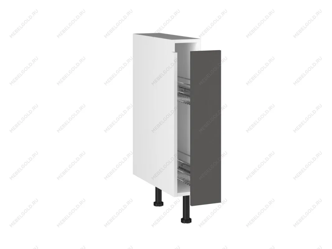 Стол, бутылочница СБ-15, Виста (150*523*870) Экокожа Серый, 26607 | изображение 1