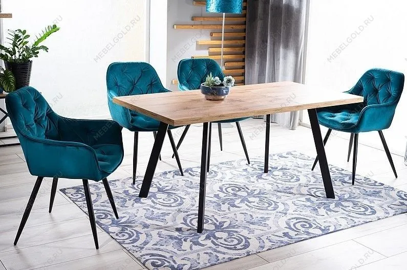 Стул кухонный Signal CHERRY Velvet (зеленый/черный мат) | изображение 4