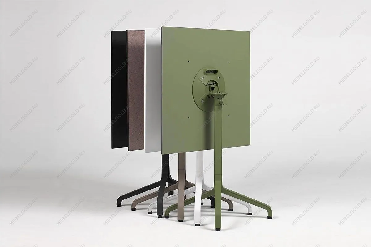 Стол складной квадратный Frasca Mini 70*70, белый (база + столешница) | изображение 9