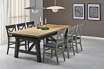 Стол обеденный Halmar FIESTA раскладной (дуб натуральный/черный) | изображение 1