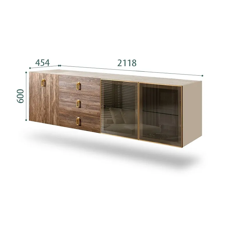 Комод 2.1м Bogemia Fly Wood Fa (Ваниль) (Novabuk/Золото) БМКМ-5[5][10]