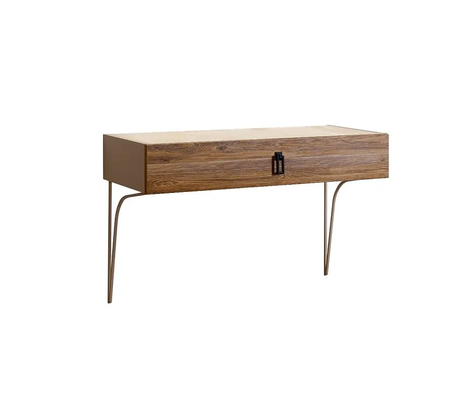 Стол туалетный (консоль) Bogemia Wood Fa (Мокка) (Novabuk/Черный) БМСТ-1(Wo)