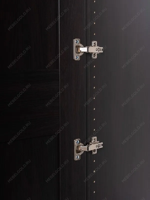 Шкаф Макс, 2 двери, 75х38х233 см, черно-коричневый, дуб венге | изображение 5