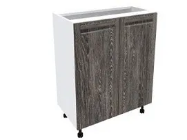 Стол 2-х дверный С-60, Грей (600*470*820) Шале Серебро, 21406