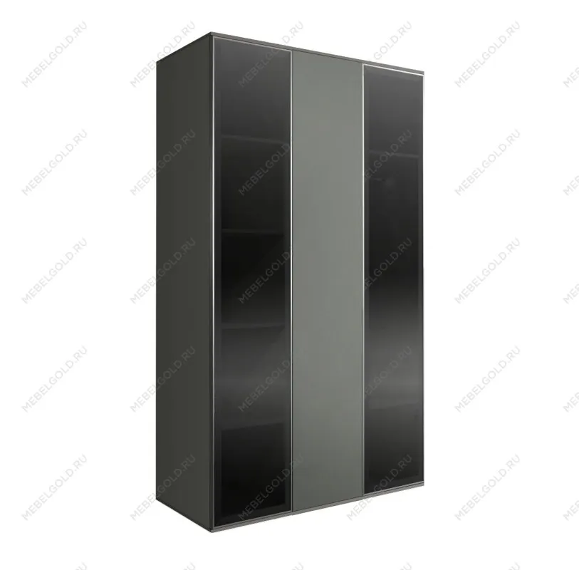 Шкаф 3-х дверный Bogemia Air (Серый/Серебро) БМШ2/3(2)