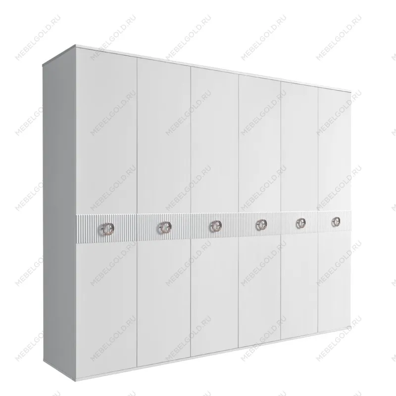 Шкаф 6-ти дв. Bogemia Fillini (Белый/Хром) БМШ2/6(Fi)