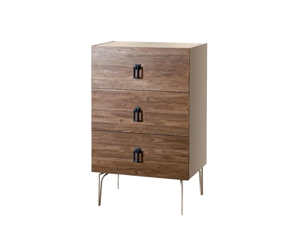 Комод Bogemia Wood Fa (Ваниль) (Novabuk/Черный) БМКМ-1(Wo)