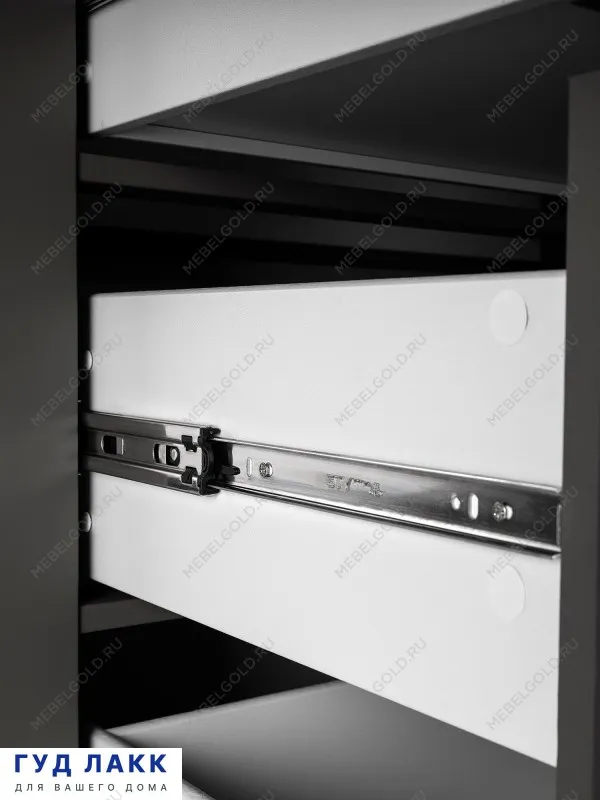 Комод Сага, 92х51х100 см, серый/ясень | изображение 9