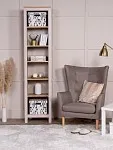 Стеллаж Сага, 50х42х215 см, кашемир/ясень | изображение 2