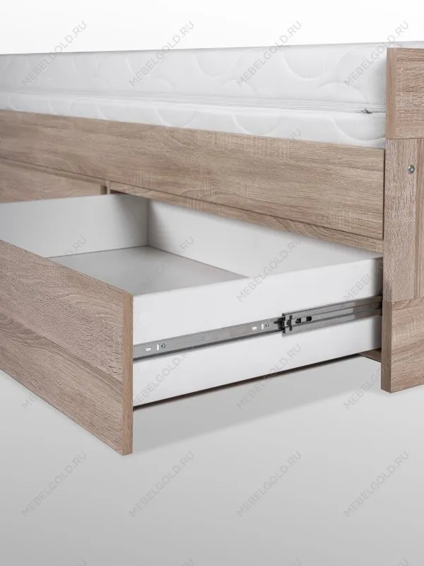 Кровать раздвижная Сириус, с ящиками, 90х200/180х200 см, дуб сонома | изображение 12