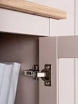 Шкаф с витриной Сага, 50х41х215 см, кашемир/ясень | изображение 7