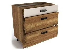 Стол с ящиками СЯ-80, Адель (800*470*820) Дуб галифакс Табак, 20116