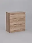 Комод Кастор, 3 ящика, 65х40х71 см, дуб сонома | изображение 8