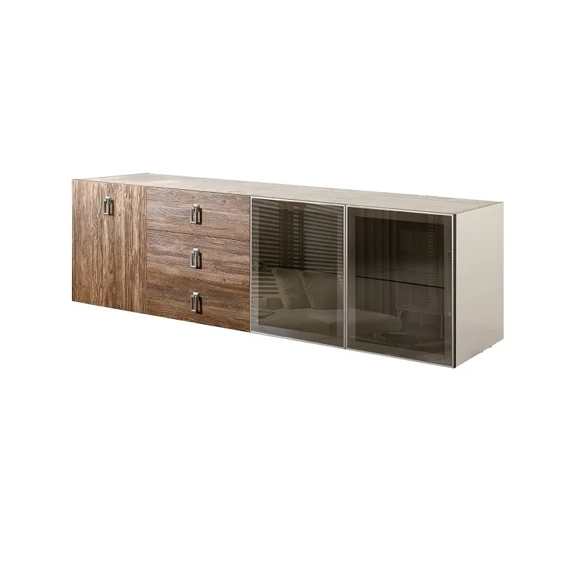 Комод 2.1м Bogemia Fly Wood Fa (Слоновая кость) (Novabuk/Хром) БМКМ-5[5][10]