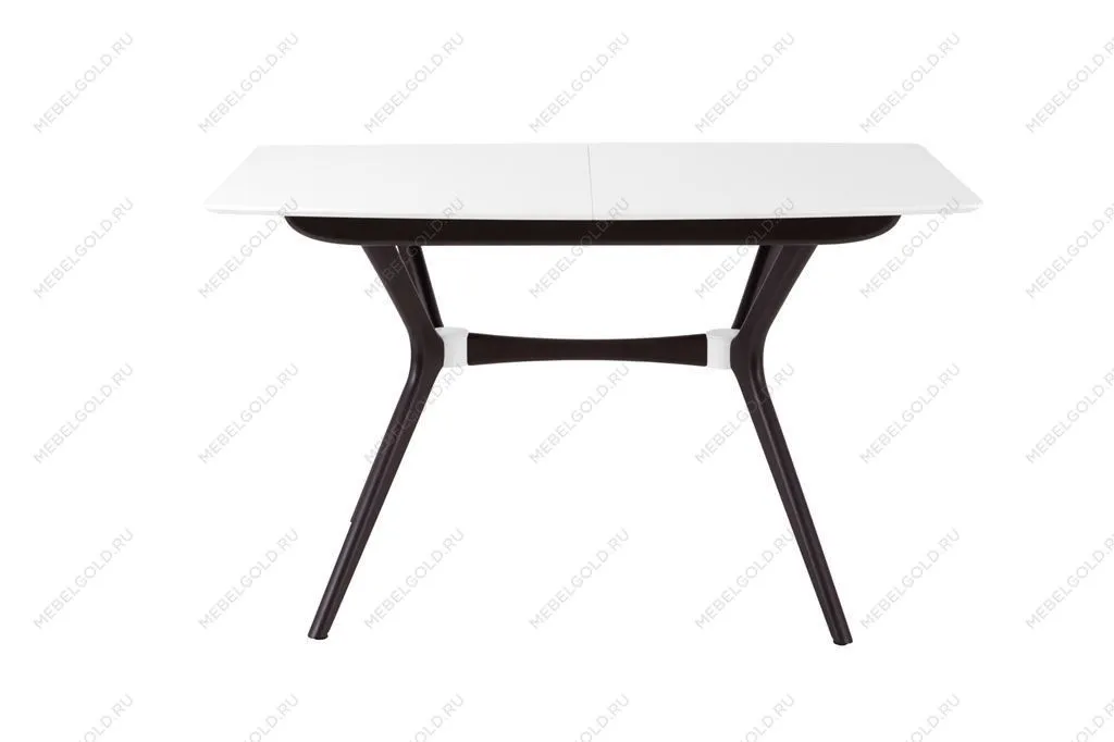 Стол Марко (1300*820+320/цвет столешницы Белый/цвет ножек Венге) | изображение 3