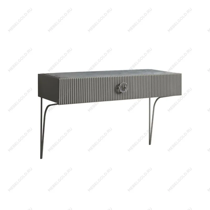 Стол туалетный (консоль) Bogemia Fillini (Серый) (Novabuk/Хром) БМСТ-1(FI)