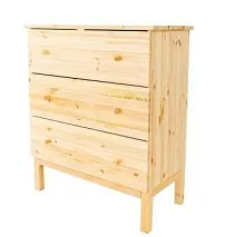 Комод Тарва Т-3 3 ящика (натуральный)