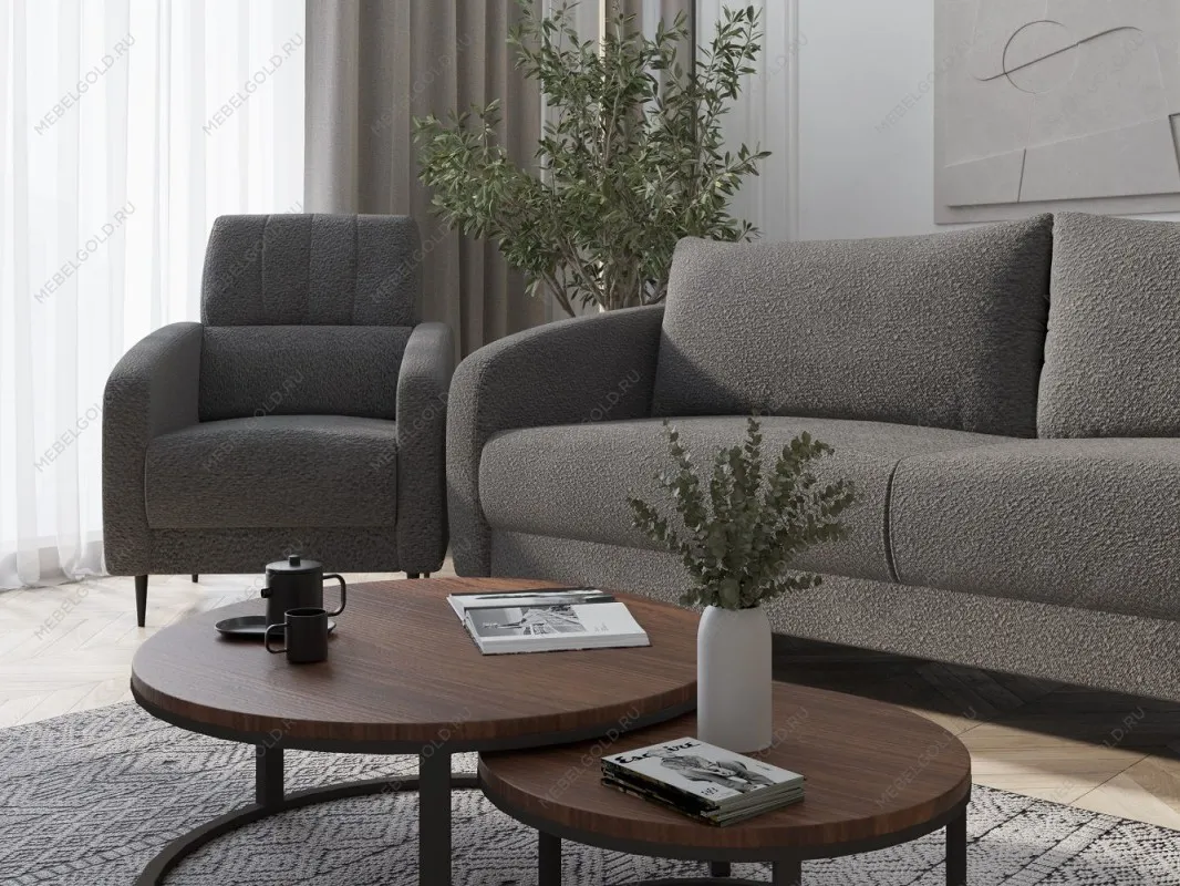 Диван Стелла 3х местный серый | изображение 4