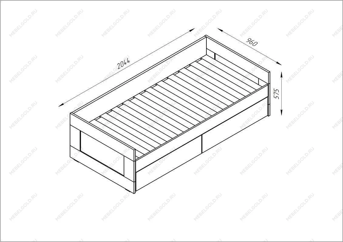 БРИМНЭС / СИРИУС кровать раздвижная ИКЕА / IKEA 90х200 белая | изображение 3