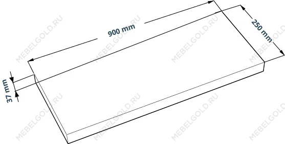 КАЛЛАКС / ФОРА Полка настенная ИКЕА / IKEA 1.9, тамбурат, дуб беленый | изображение 2