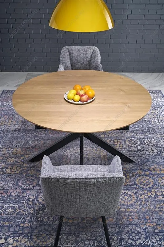 Стол обеденный Halmar ACORD раскладной (натуральный/черный) | изображение 6