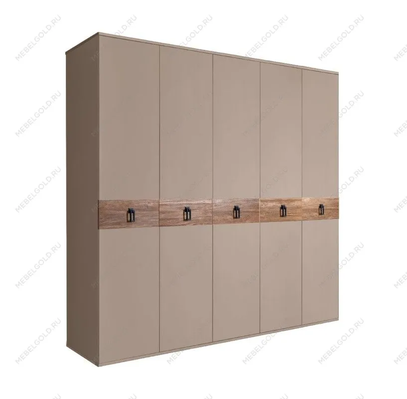 Шкаф 5-ти дв. Bogemia Wood Fa (Мокка/Черный) БМШ2/5(Wo)