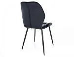 Стул кухонный Signal RICK Velvet Bluvel 19 (черный/черный) | изображение 3