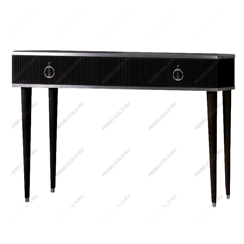 Стол туалетный Римини СОЛО (Черный/Серебро) РМСТ-1(s)