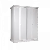 Шкаф 4-х дв. для платья и белья (без зеркал) Амели дуб АМШ2/4